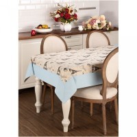 Скатерть &quot;пари элизе&quot;,140х180 см ,100% хлопок, беж/ голубой SANTALINO (850-862-24)