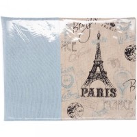 Скатерть &quot;пари элизе&quot;,140х180 см ,100% хлопок, беж/ голубой SANTALINO (850-862-24)