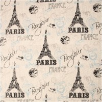 Скатерть &quot;пари элизе&quot;,140х180 см ,100% хлопок, беж/ голубой SANTALINO (850-862-24)