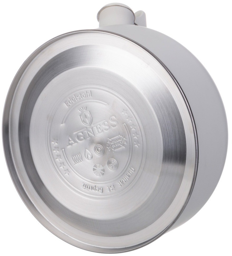 Чайник agness со свистком 2,5 л,нжс индукция, устойчивое жаропрочное покрытие (937-908)