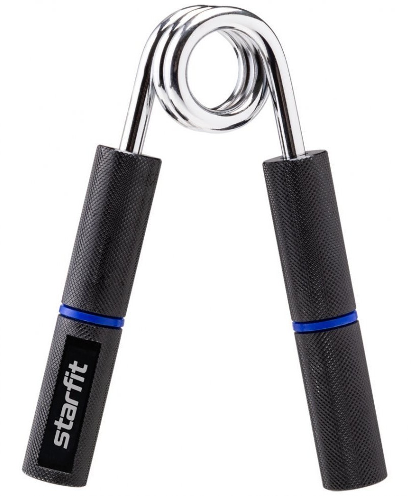 Эспандер кистевой ES-405 пружинный, 65 кг, металлический, черный/темно-синий (1121053)