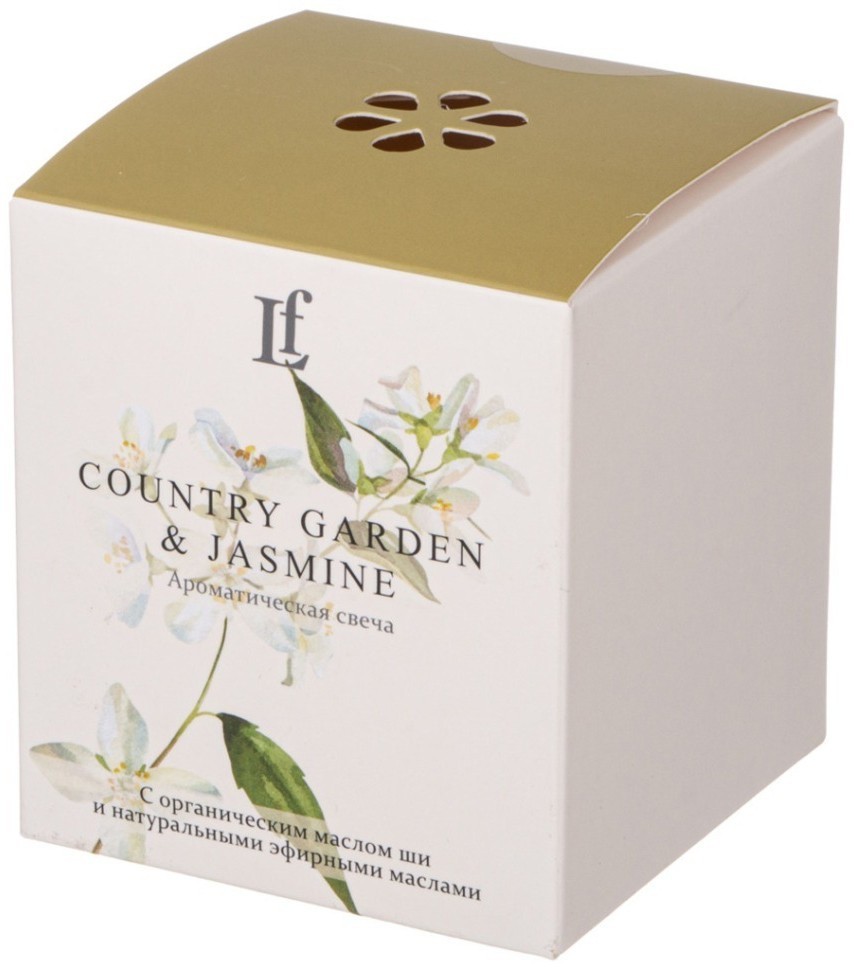 Свеча ароматизированная в стакане "country garden & jasmine" 7,5*8,5 см Lefard (625-118)