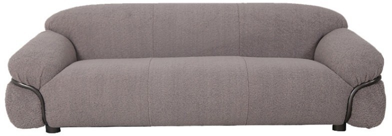 Диван S0414A-01-3D/C031-06, текстиль, металл, grey, ROOMERS FURNITURE