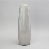 Ваза 13*13*49,3 см  цвет: серый Lefard (374-167)