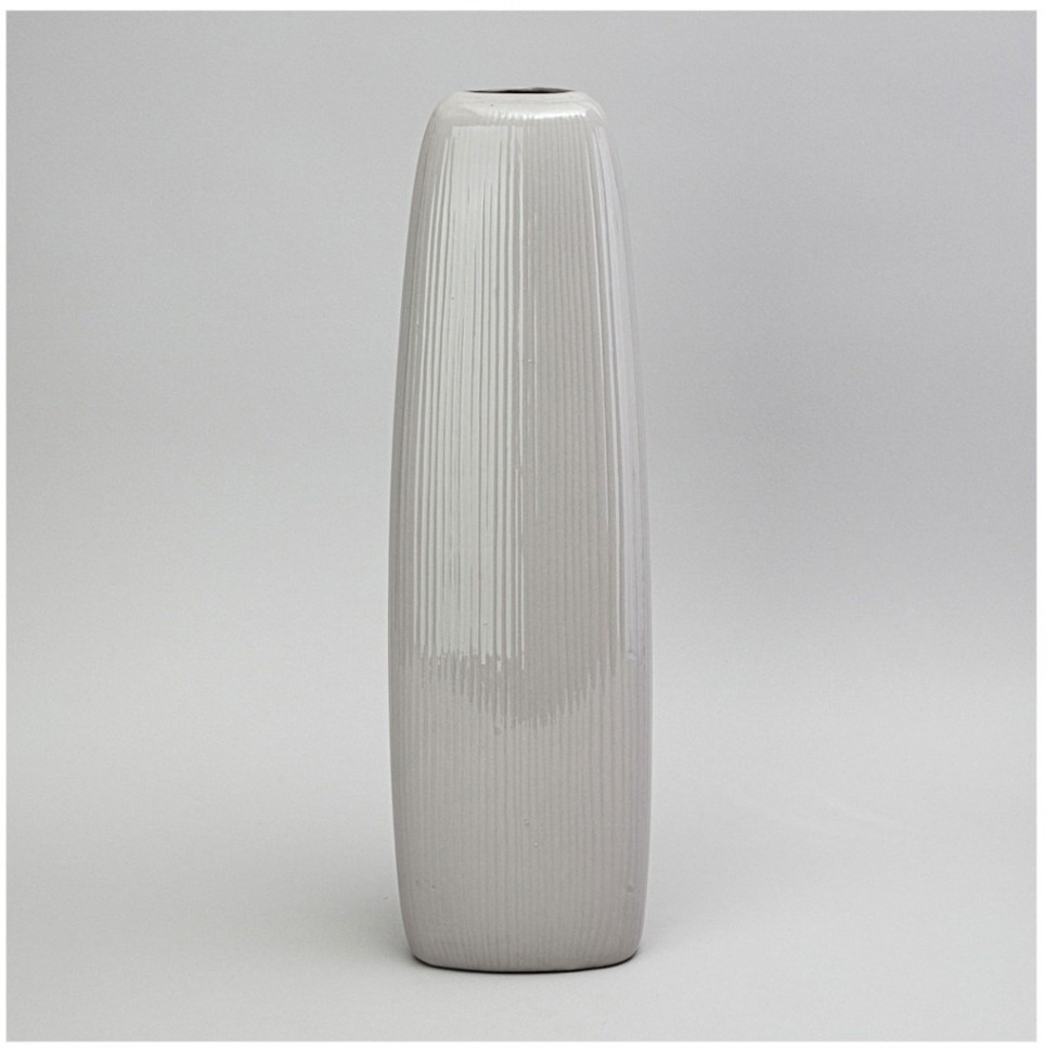 Ваза 13*13*49,3 см  цвет: серый Lefard (374-167)