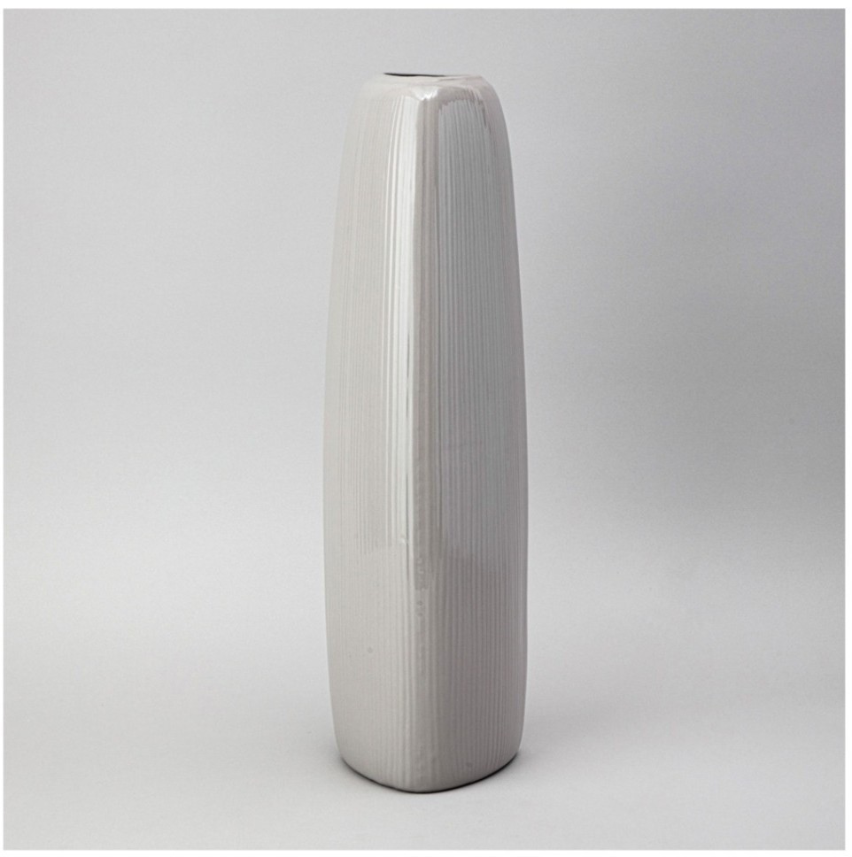 Ваза 13*13*49,3 см  цвет: серый Lefard (374-167)