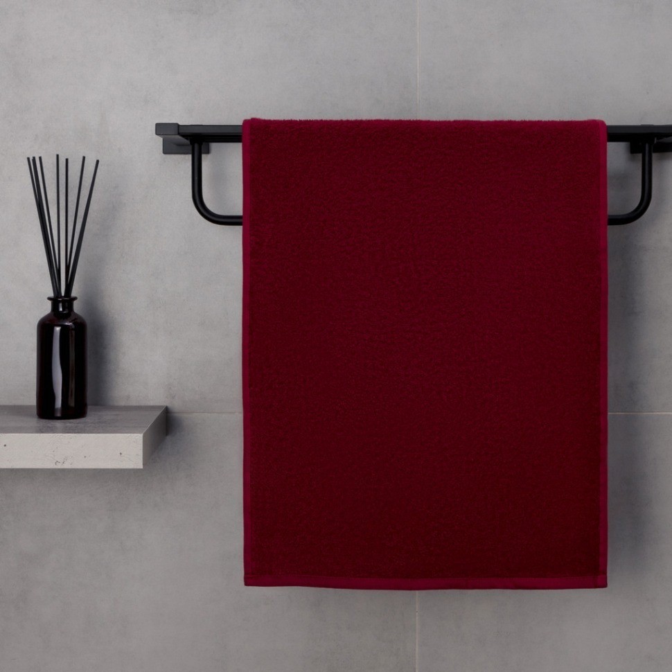 Набор полотенец махровых из 4-х шт 40х70см,бордовый,100%х\б, SANTALINO (850-1520)