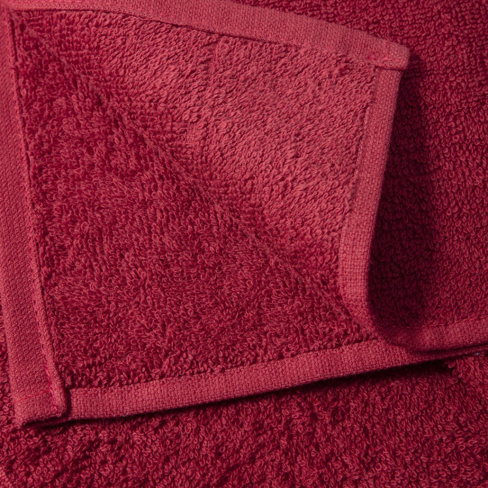 Набор полотенец махровых из 4-х шт 40х70см,бордовый,100%х\б, SANTALINO (850-1520)