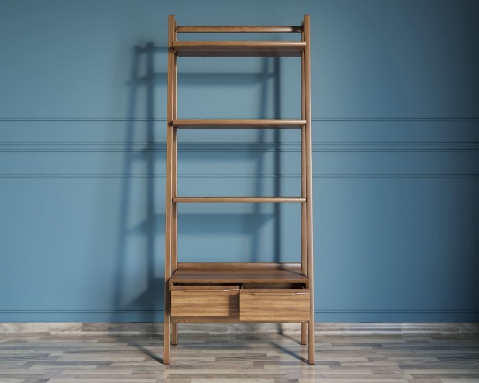 Узкий стеллаж Bruni с двумя ящиками арт BR30-ET