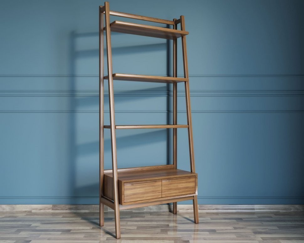 Узкий стеллаж Bruni с двумя ящиками арт BR30-ET