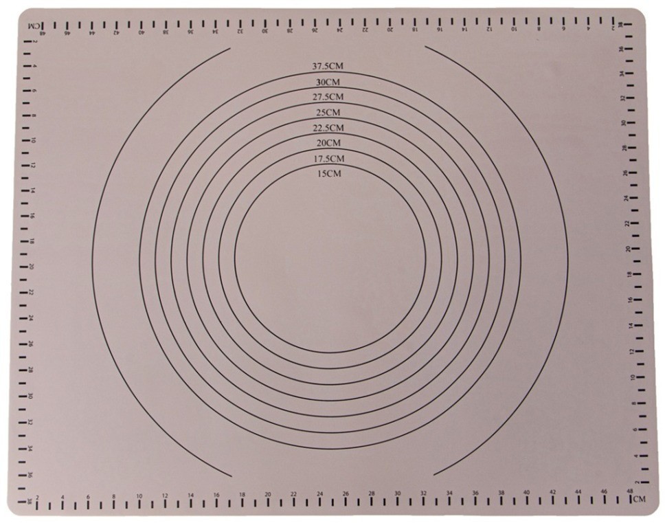 Коврик для раскатки теста 50*39 см Agness (923-225)