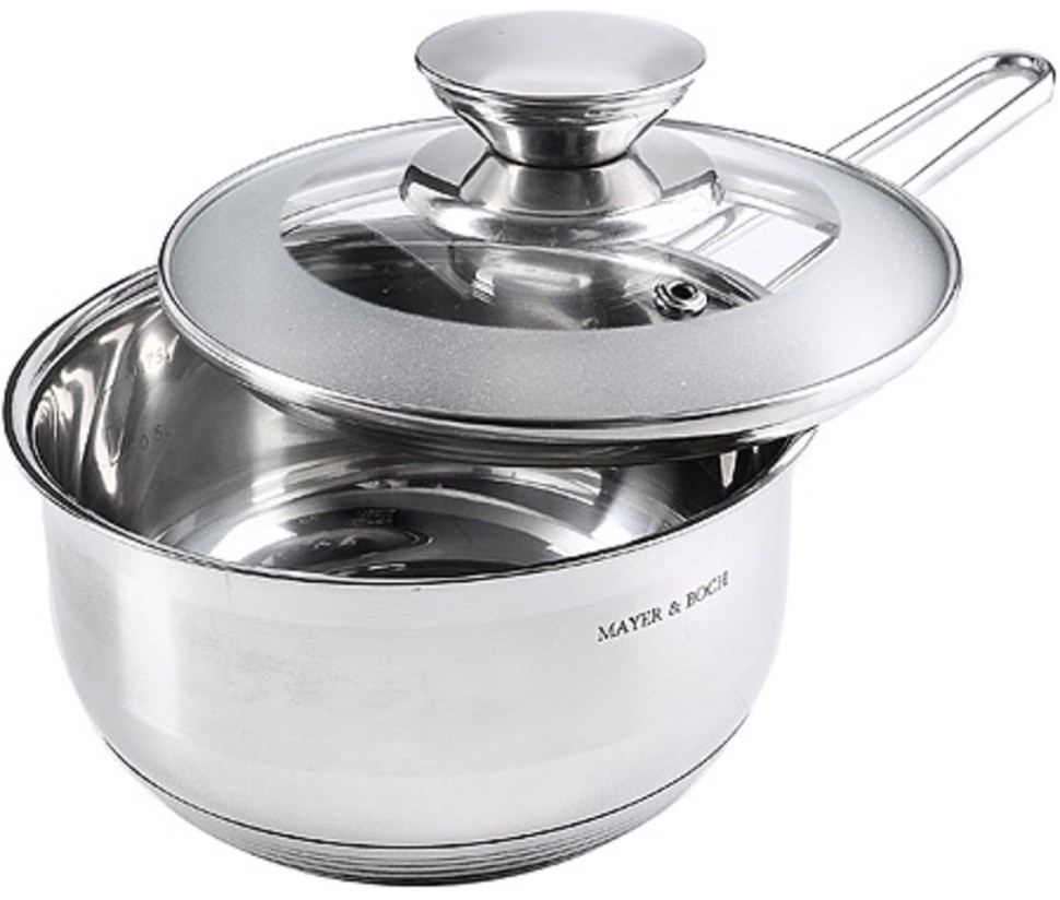 Ковш кухонный с крышкой 1 л из нержавеющей стали MAYER BOCH (30968)