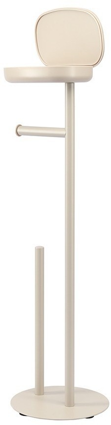 Держатель для туалетной бумаги с полочкой slim, светло-серый (78864)