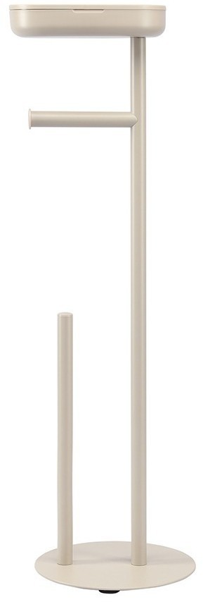 Держатель для туалетной бумаги с полочкой slim, светло-серый (78864)