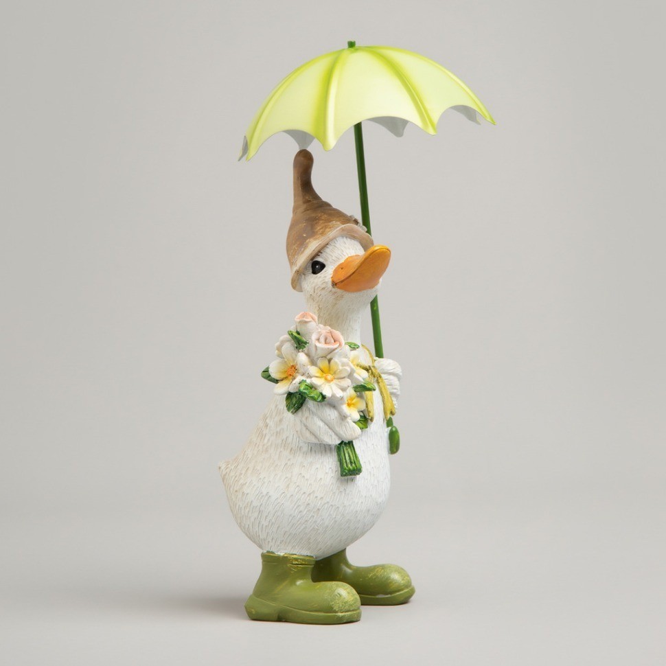 Статуэтка "утка под зонтиком" 11х11х20 см Lefard (121-159)