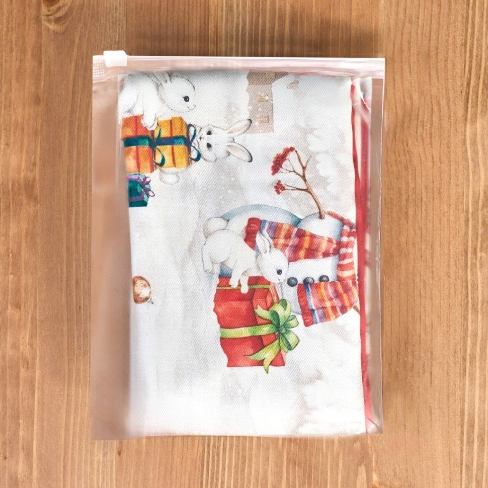 Набор салфеток из 2-х шт "с новым годом",40х40см, 100% хлопок,красный,твил, Lefard (850-763-8)