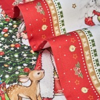 Набор салфеток из 2-х шт &quot;с новым годом&quot;,40х40см, 100% хлопок,красный,твил, Lefard (850-763-8)