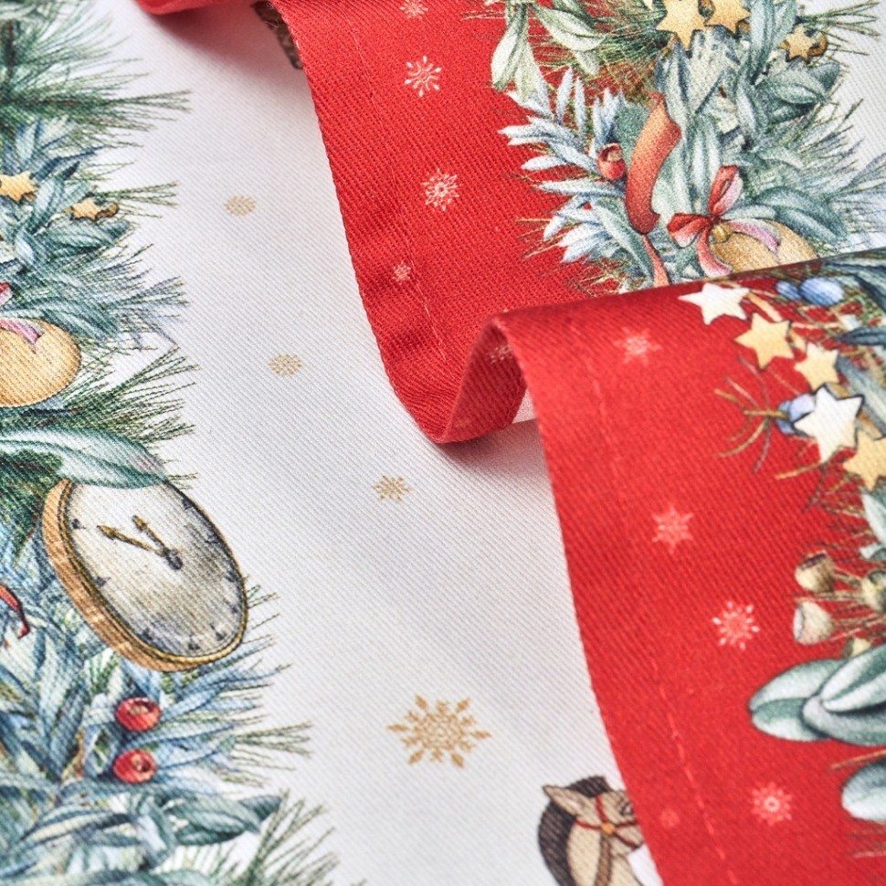 Набор салфеток из 2-х шт "с новым годом",40х40см, 100% хлопок,красный,твил, Lefard (850-763-8)