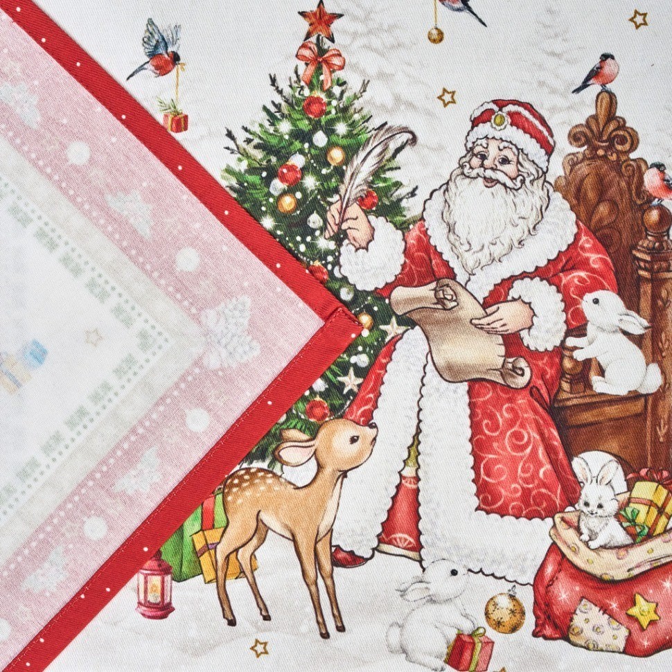 Набор салфеток из 2-х шт "с новым годом",40х40см, 100% хлопок,красный,твил, Lefard (850-763-8)