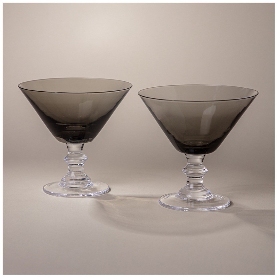Набор бокалов для мартини из 2 шт "mirage" grey 280 мл Lefard (693-037)