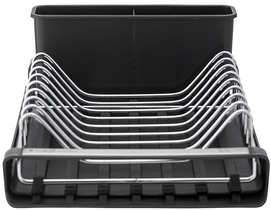 Сушилка для посуды atle раздвижная малая, черная (75759)