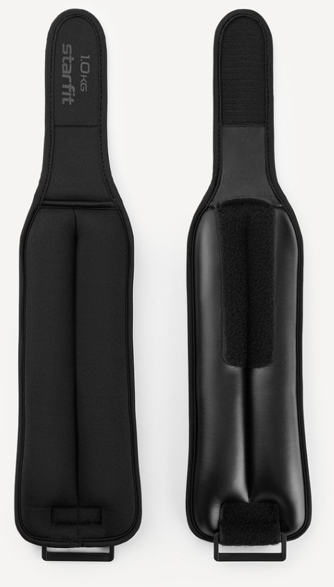 Утяжелители STARFIT WT-701, 1 кг, черный (2119092)