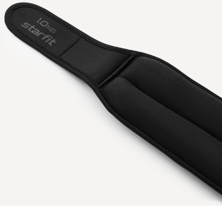 Утяжелители STARFIT WT-701, 1 кг, черный (2119092)