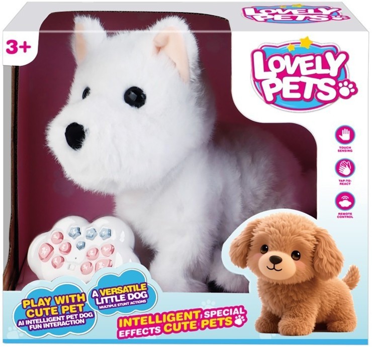 Радиоуправляемая плюшевая собака (28 см, сенсор) (BBS-01)