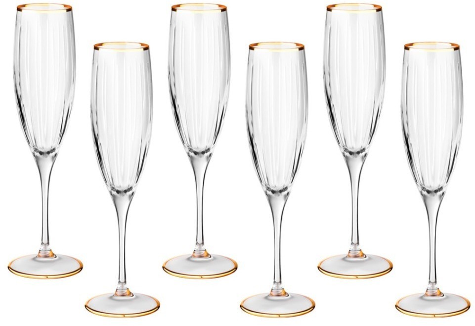 Набор бокалов для шампанского из 6 шт. 200 мл SAME (103-616)