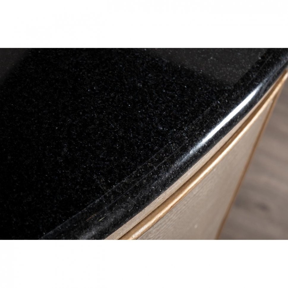 Комод серебристый с каменн.столешницей 160*43*102см (TT-00005430)