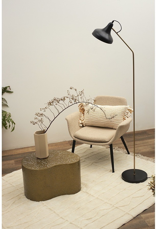 Торшер enkel sand, 165 см, золотистый/черный (76373)