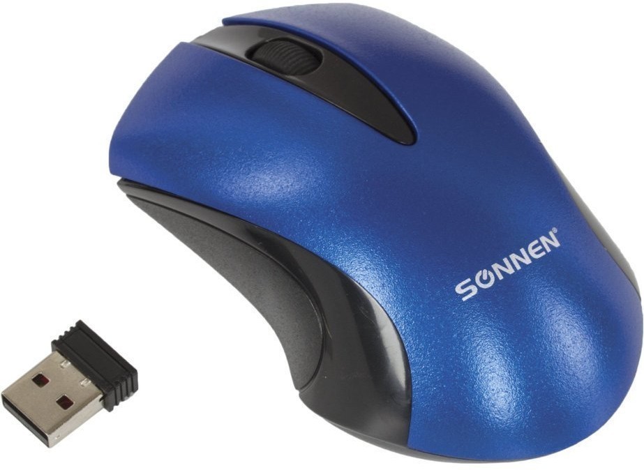 Мышь беспроводная оптическая USB Sonnen M-661Bl (512648) (67079)