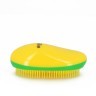 Щетка массажная DEWAL BEAUTY, для легкого расчесывания волос,овальная, цвет желто-зелено-желтый (49478)