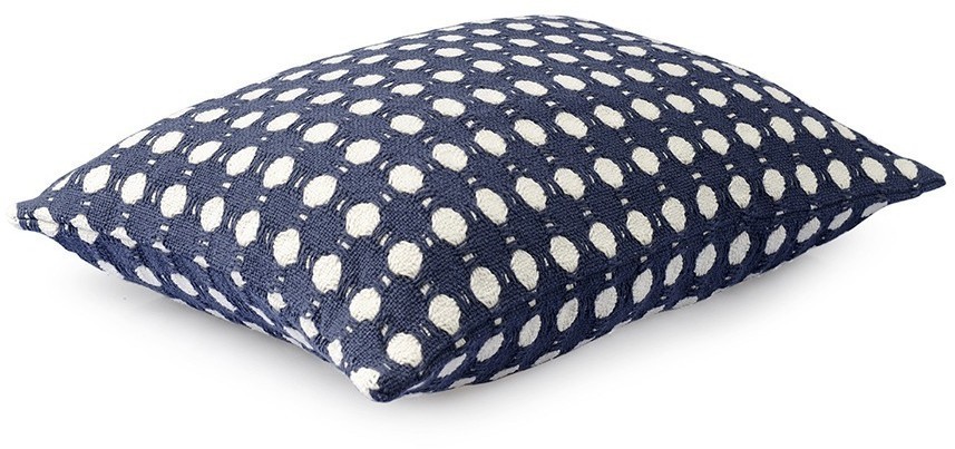 Чехол на подушку из хлопка polka dots темно-синего цвета из коллекции essential, 40x60 см (76968)
