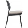 Стул pea, велюр, темно-серый/бежевый (77070)