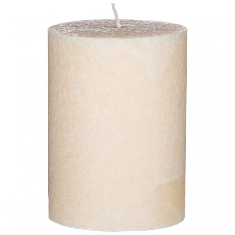 Свеча bronco столбик стеариновая ароматизированная песочная 6*8 см Bronco (315-266)