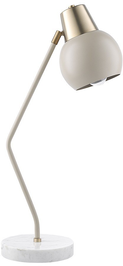 Лампа настольная rond, D18х60 см, бежевая (76861)