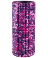 Ролик массажный FA-508 низкая жесткость, 33x14 cм, розовый камуфляж/черный (1041693)