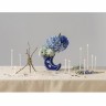 Ваза для цветов moon, 18 см, синяя (75718)