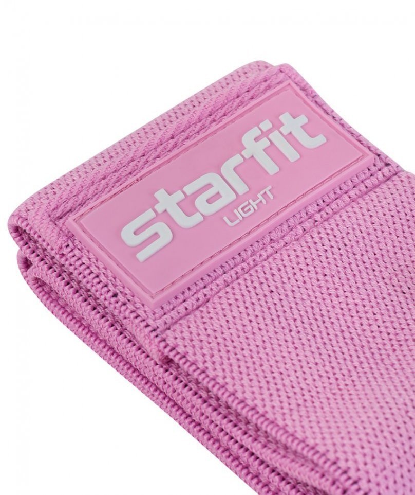 Мини-эспандер ES-204, низкая нагрузка, текстиль, розовый пастель (1041695)