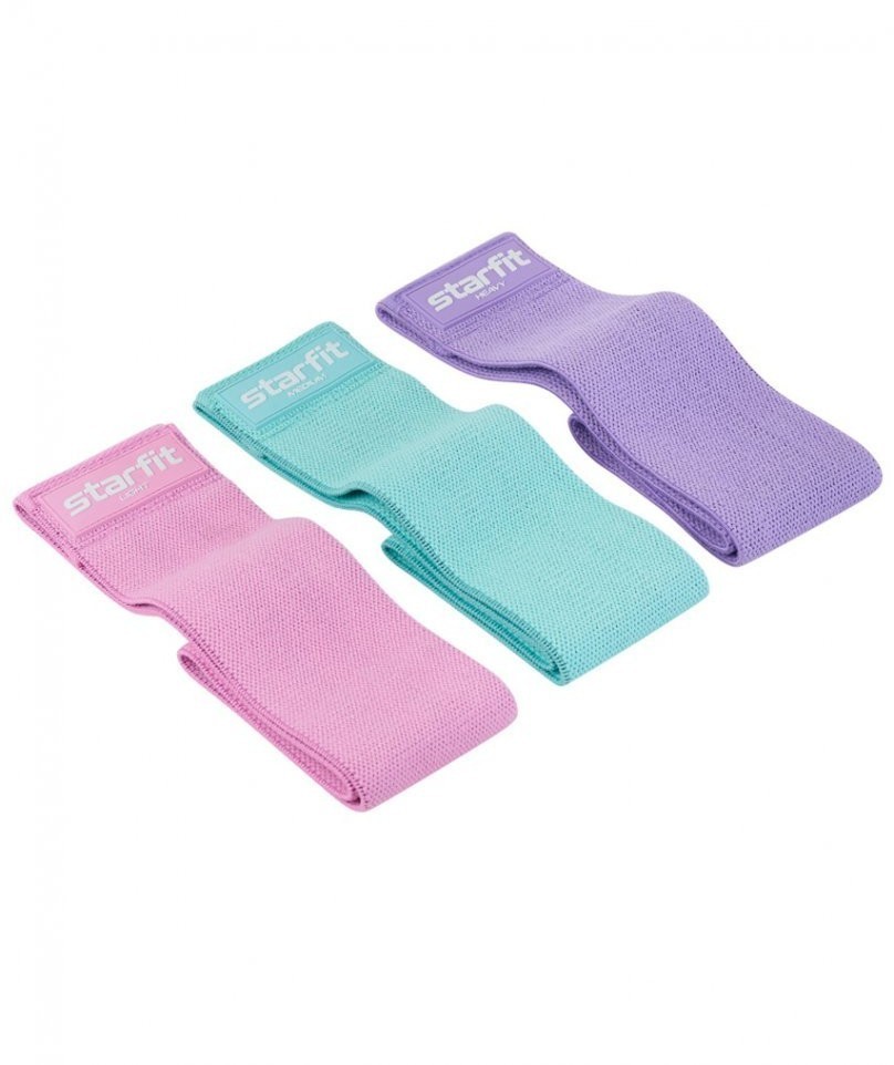 Мини-эспандер ES-204, низкая нагрузка, текстиль, розовый пастель (1041695)