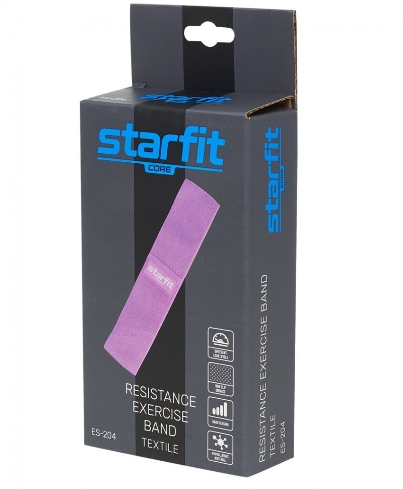 Мини-эспандер ES-204, низкая нагрузка, текстиль, розовый пастель (1041695)