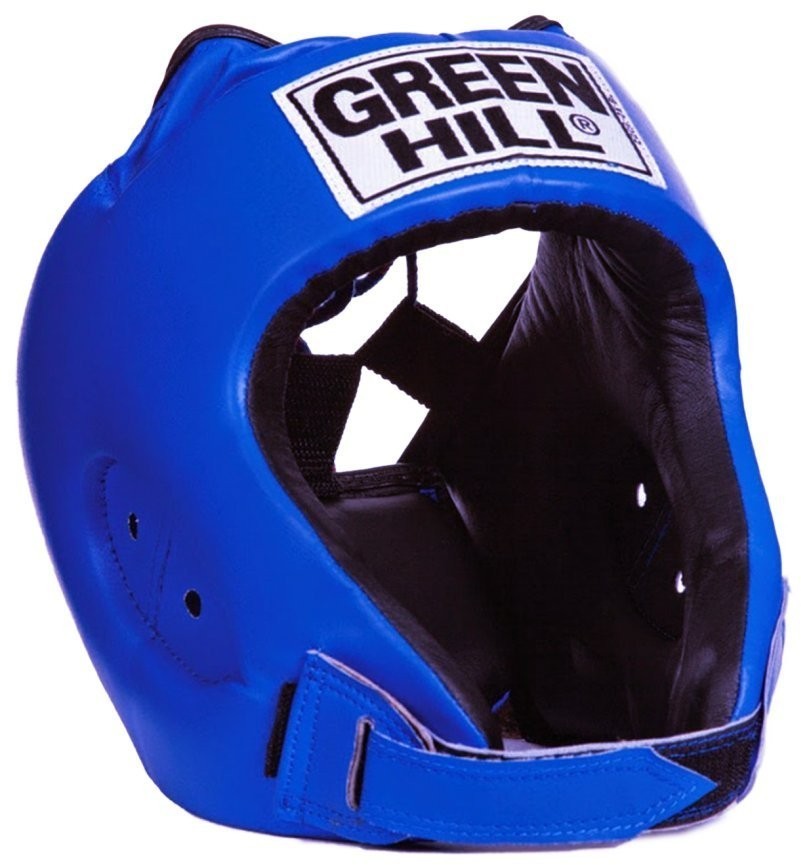 Шлем открытый Alfa HGA-4014, кожзам, синий (158268)