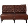 Диван S0170-2D/#B11, Кожа, Vintage cigar, ROOMERS FURNITURE
