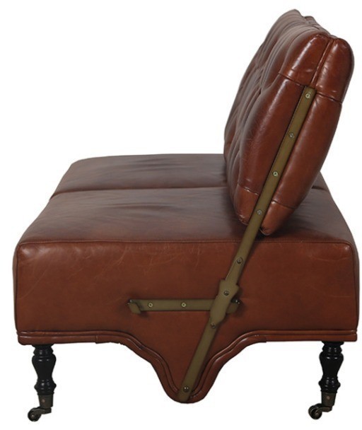 Диван S0170-2D/#B11, Кожа, Vintage cigar, ROOMERS FURNITURE