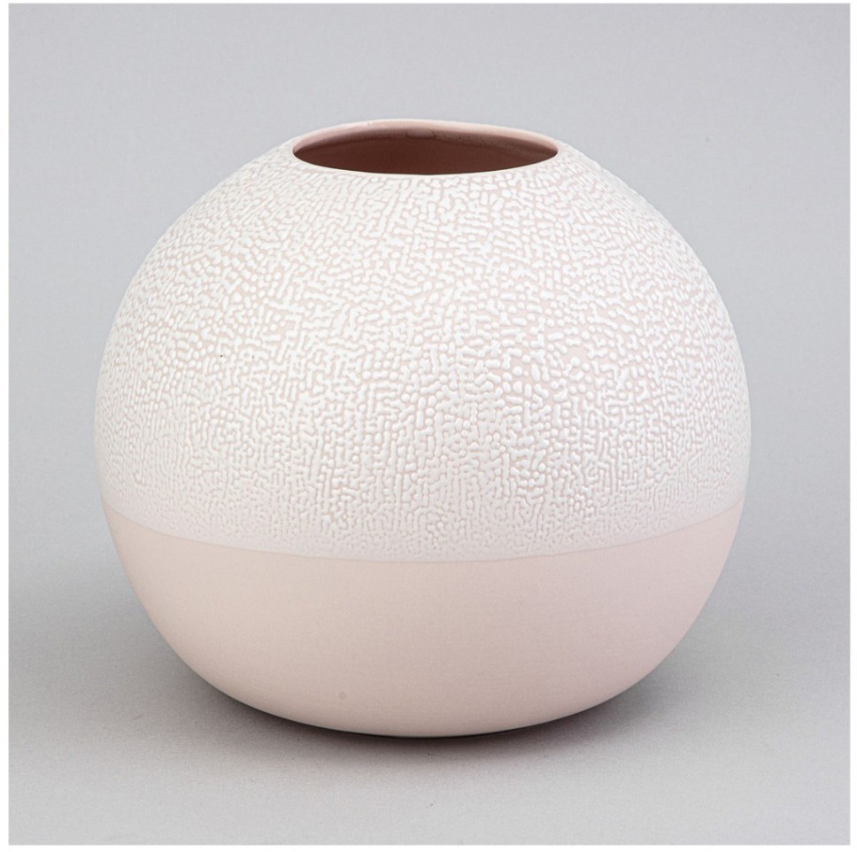 Ваза коллекция "жемчужина" 18*18*16см  цвет: пудровый Lefard (374-155)