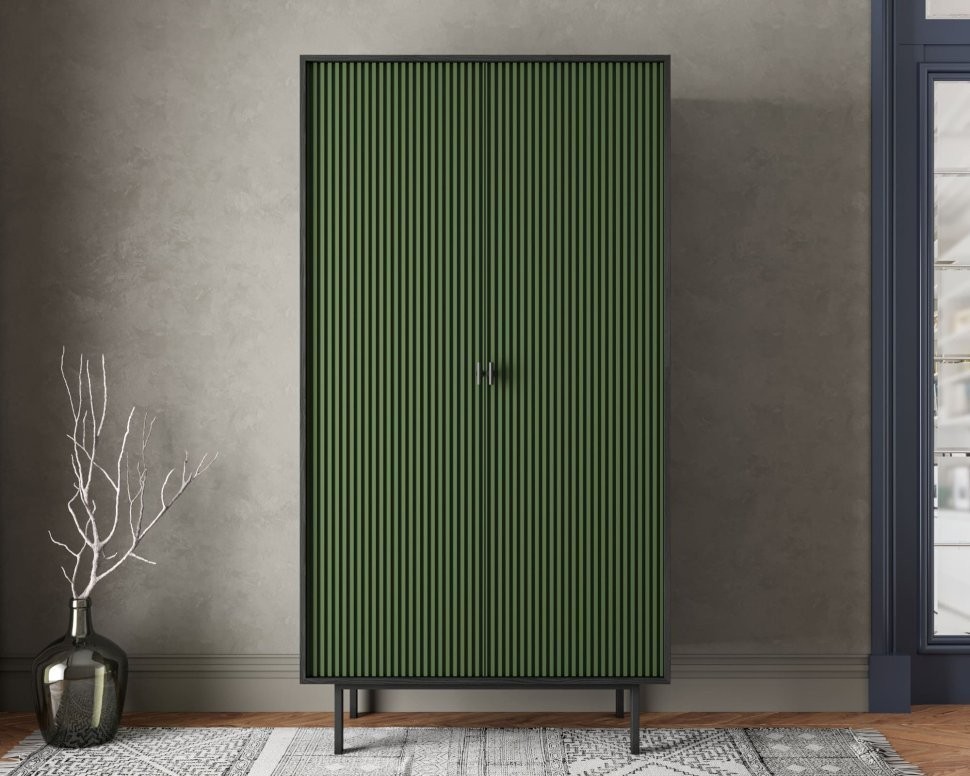Шкаф двухдверный Emerson арт EM09/green/L EM09/green/L-ET