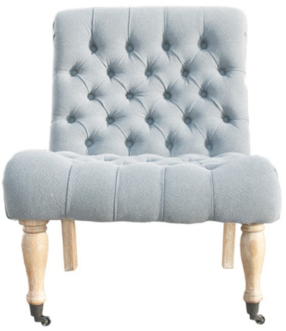 Пуф DC1170/TWE003T-10, каркас массив дуба, обивка лен, фурнитура бронза, grey, ROOMERS FURNITURE