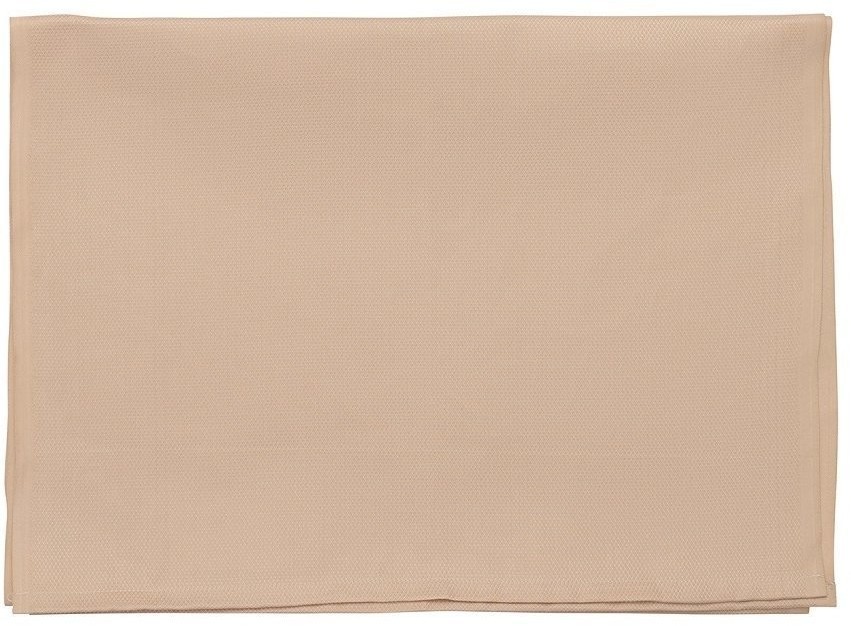Дорожка бежевого цвета с фактурным рисунком из хлопка из коллекции essential, 53х150см (72147)