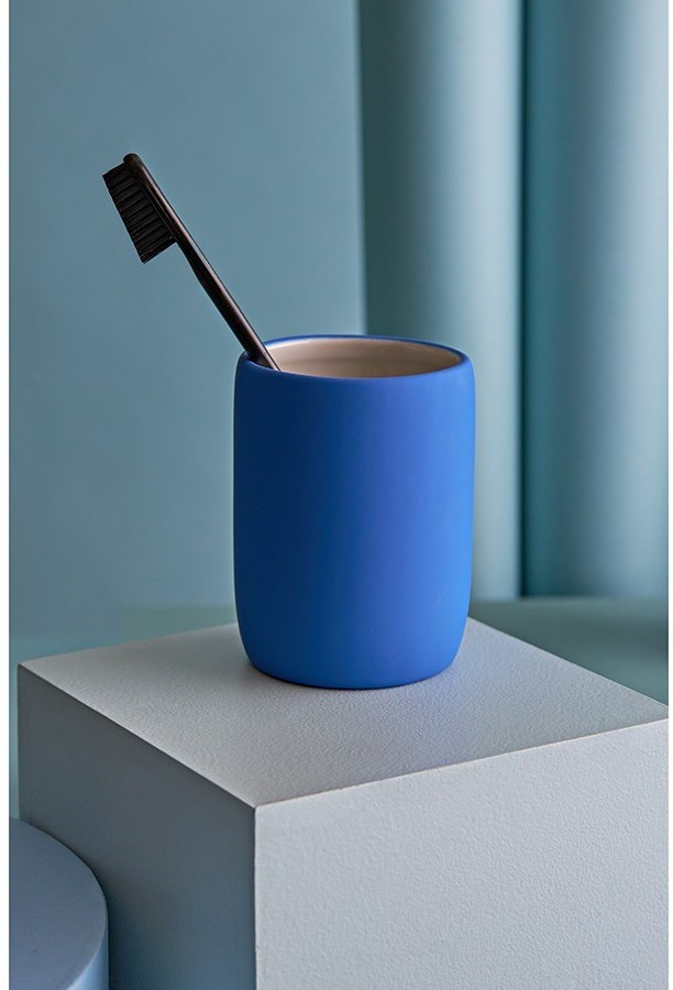 Стакан для зубных щеток flow, синий индиго (78505)